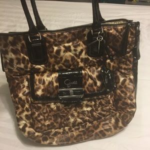Leopard print tote